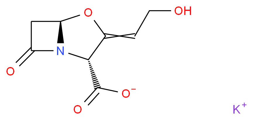 Potassium clavulanate_Molecular_structure_CAS_61177-45-5)