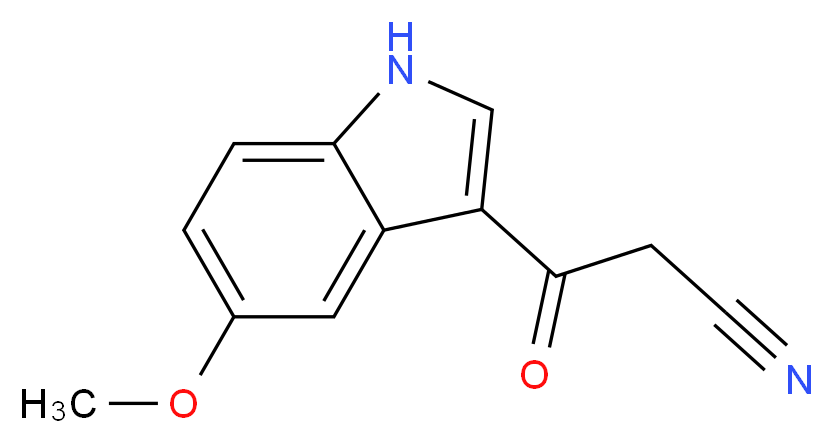3-(5-Methoxy-1H-indol-3-yl)-3-oxopropanenitrile_Molecular_structure_CAS_)