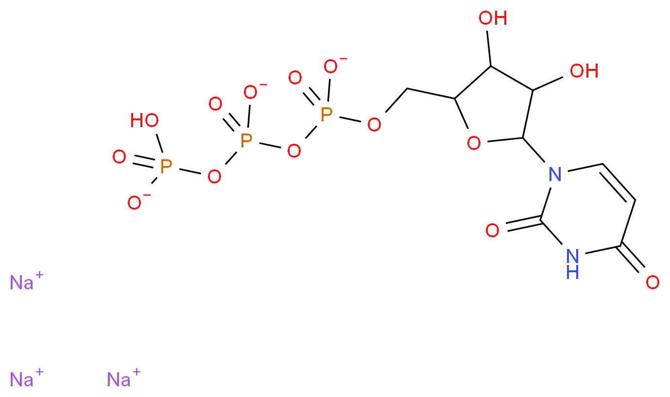 URIDINE-5'-TRIPHOSPHATE TRISODIUM SALT_Molecular_structure_CAS_19817-92-6)