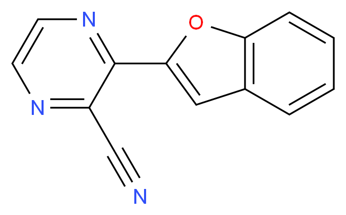 3-(1-benzofuran-2-yl)pyrazine-2-carbonitrile_Molecular_structure_CAS_)