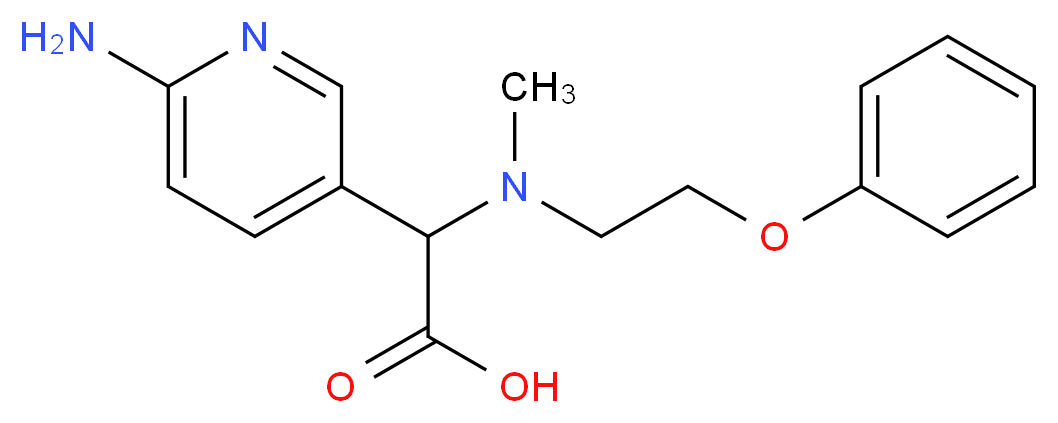 (6-aminopyridin-3-yl)[methyl(2-phenoxyethyl)amino]acetic acid_Molecular_structure_CAS_)