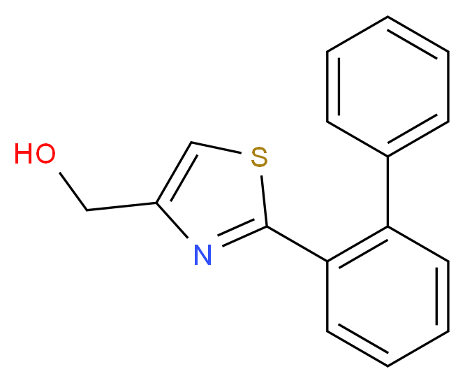 (2-biphenyl-2-yl-1,3-thiazol-4-yl)methanol_Molecular_structure_CAS_)