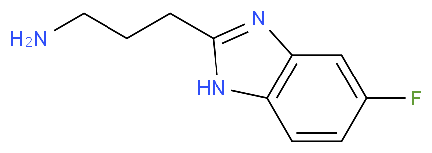 3-(5-fluoro-1H-benzimidazol-2-yl)propan-1-amine_Molecular_structure_CAS_883541-03-5)