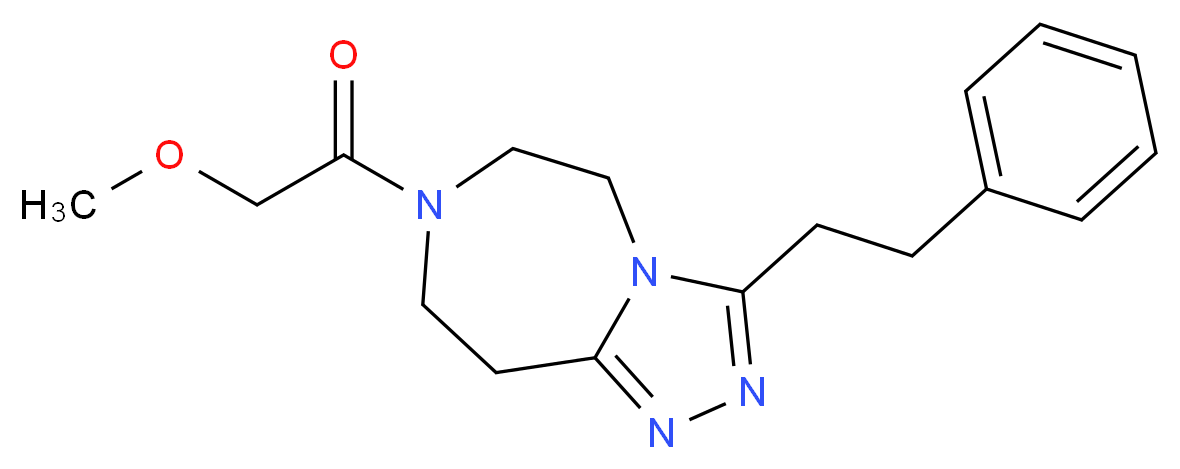 7-(methoxyacetyl)-3-(2-phenylethyl)-6,7,8,9-tetrahydro-5H-[1,2,4]triazolo[4,3-d][1,4]diazepine_Molecular_structure_CAS_)