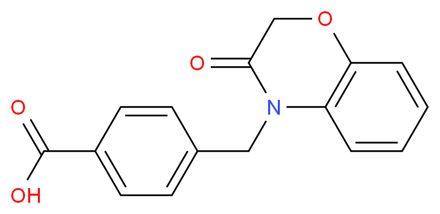 4-((3-oxo-2H-benzo[b][1,4]oxazin-4(3H)-yl)methyl)benzoic acid_Molecular_structure_CAS_)