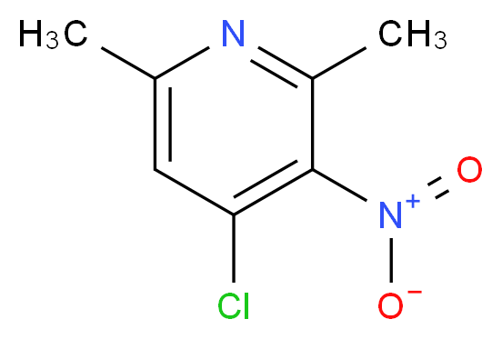 4-Chloro-2,6-dimethyl-3-nitropyridine_Molecular_structure_CAS_15513-48-1)