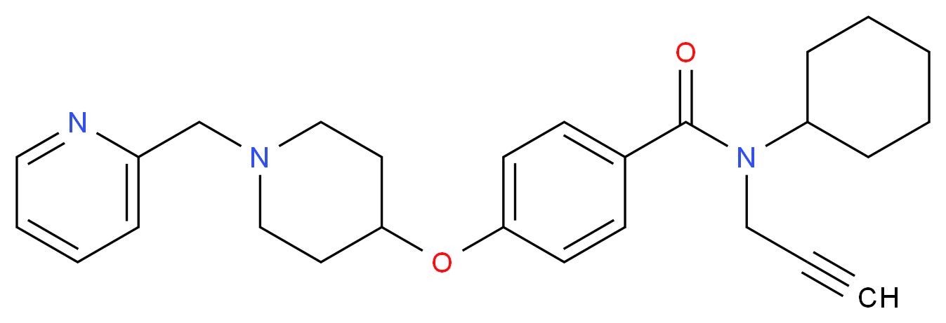 N-cyclohexyl-N-2-propyn-1-yl-4-{[1-(2-pyridinylmethyl)-4-piperidinyl]oxy}benzamide_Molecular_structure_CAS_)