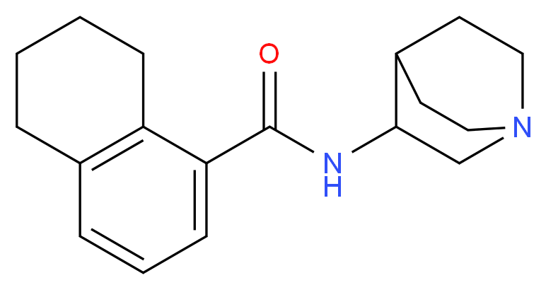 (s)-n-(1-azabicyclo(2.2.2)oct-3-yl)-5,6,7,8-tetrahydro-1-Naphthalenecarboxamide_Molecular_structure_CAS_135729-78-1)
