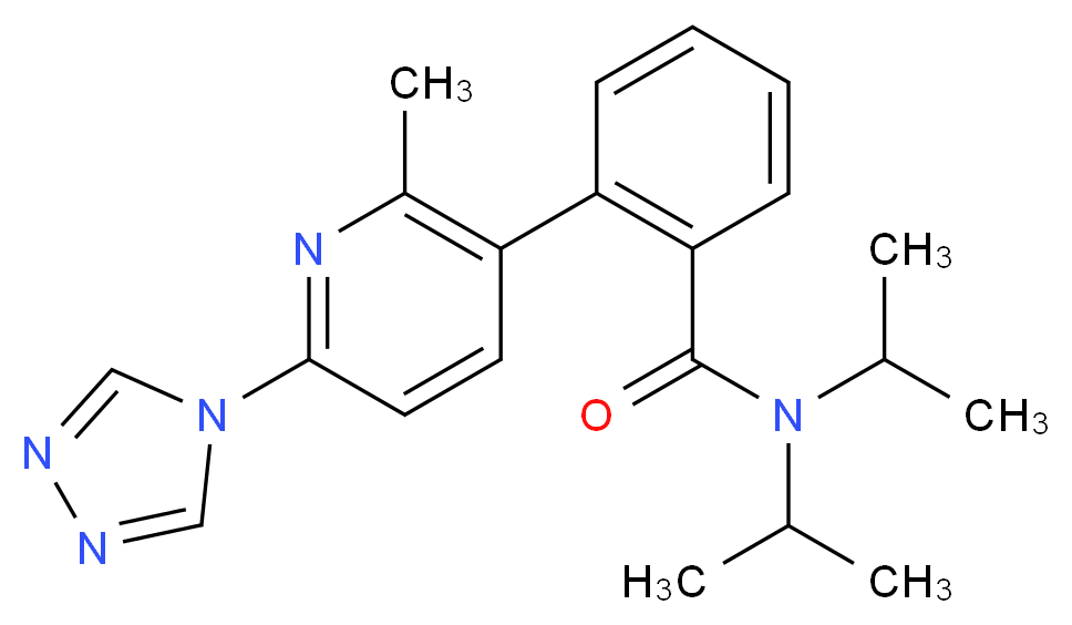 N,N-diisopropyl-2-[2-methyl-6-(4H-1,2,4-triazol-4-yl)pyridin-3-yl]benzamide_Molecular_structure_CAS_)