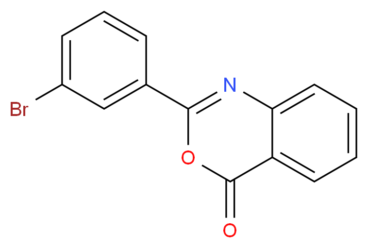 2-(3-bromophenyl)-4H-3,1-benzoxazin-4-one_Molecular_structure_CAS_53463-67-5)