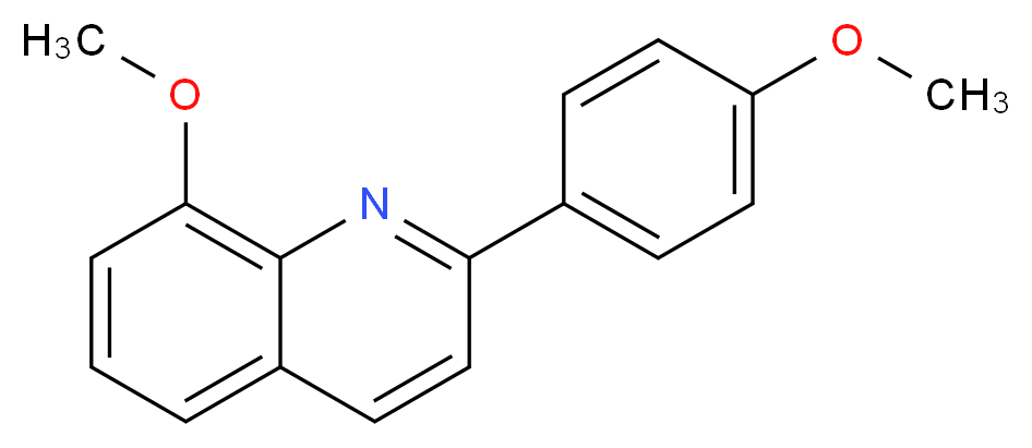 8-methoxy-2-(4-methoxyphenyl)quinoline_Molecular_structure_CAS_)