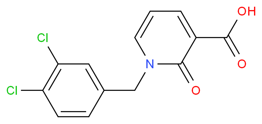 1-(3,4-Dichlorobenzyl)-2-oxo-1,2-dihydro-3-pyridinecarboxylic acid_Molecular_structure_CAS_64488-03-5)