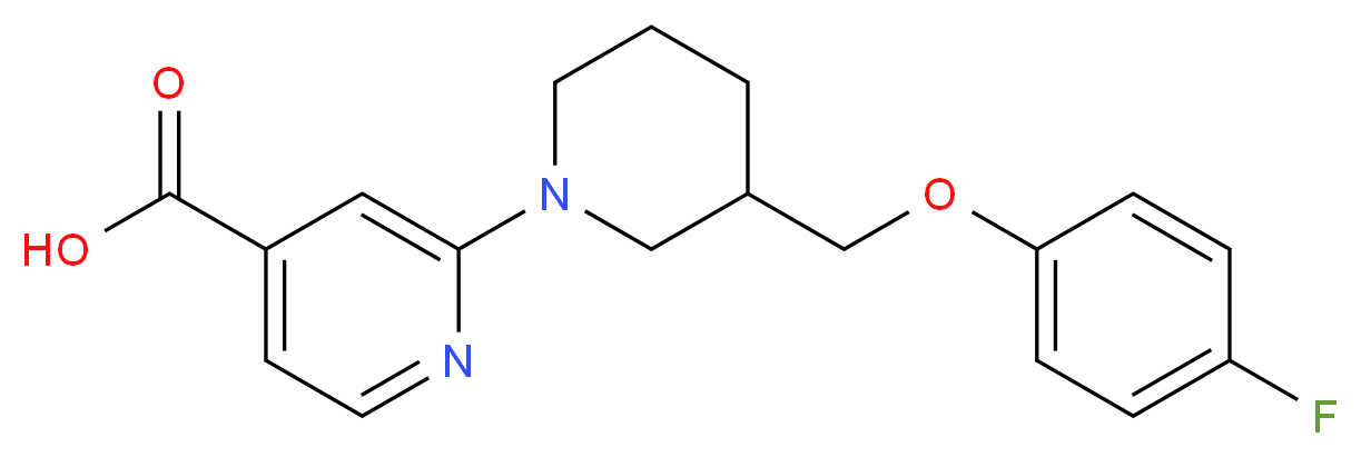2-{3-[(4-fluorophenoxy)methyl]-1-piperidinyl}isonicotinic acid_Molecular_structure_CAS_)