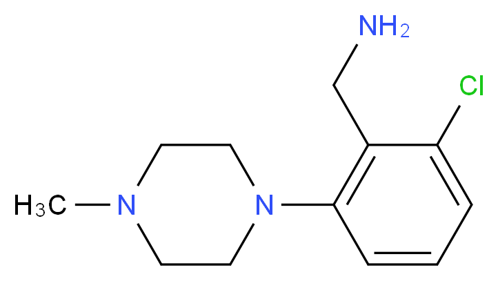 [2-chloro-6-(4-methylpiperazin-1-yl)phenyl]methanamine_Molecular_structure_CAS_)