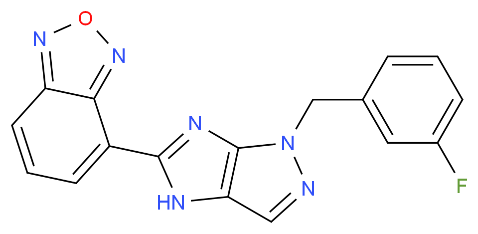 4-[1-(3-fluorobenzyl)-1,4-dihydroimidazo[4,5-c]pyrazol-5-yl]-2,1,3-benzoxadiazole_Molecular_structure_CAS_)