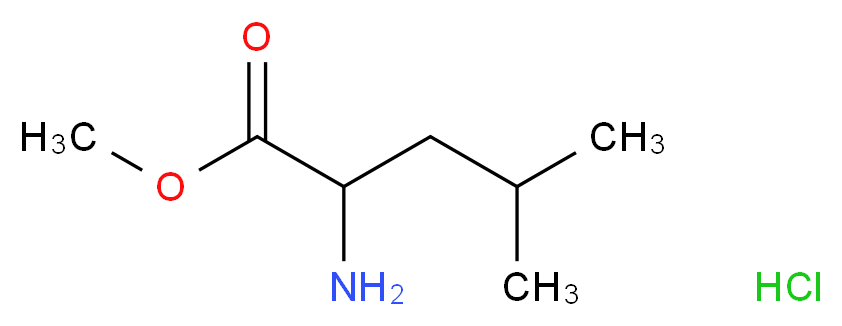 methyl 2-amino-4-methylpentanoate hydrochloride_Molecular_structure_CAS_6322-53-8)