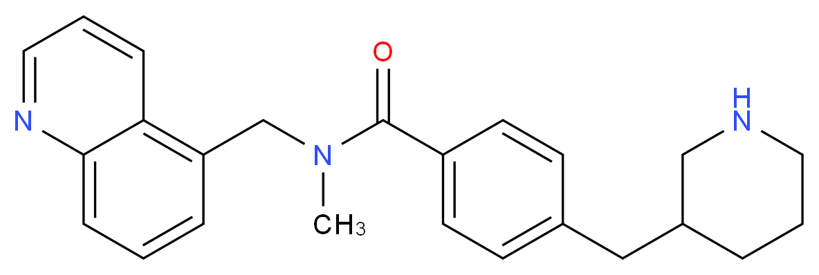 N-methyl-4-(3-piperidinylmethyl)-N-(5-quinolinylmethyl)benzamide_Molecular_structure_CAS_)