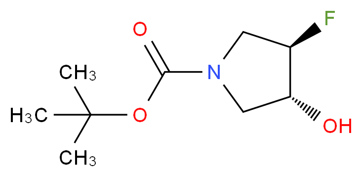 tert-Butyl (3R,4R)-3-Fluoro-4-hydroxypyrrolidine-1-carboxylate_Molecular_structure_CAS_869481-93-6)