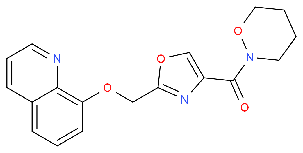 8-{[4-(1,2-oxazinan-2-ylcarbonyl)-1,3-oxazol-2-yl]methoxy}quinoline_Molecular_structure_CAS_)