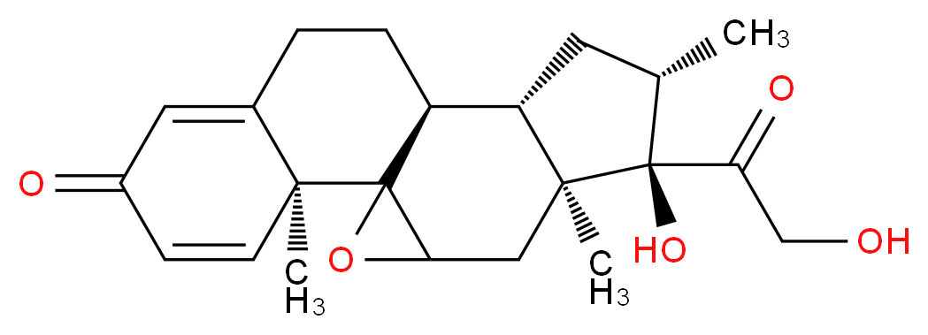 9β,11β-Epoxy-17,21-dihydroxy-16β-methylpregna-1,4-diene-3,20-dione_Molecular_structure_CAS_981-34-0)