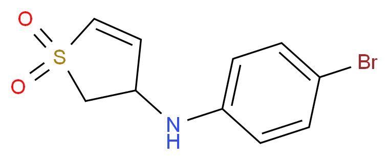 3-[(4-bromophenyl)amino]-2,3-dihydro-1$l^{6}-thiophene-1,1-dione_Molecular_structure_CAS_)