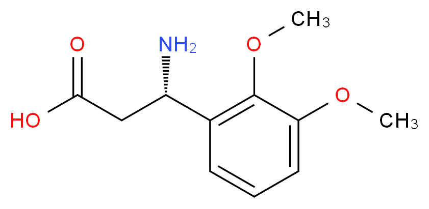 (S)-3-AMINO-3-(2,3-DIMETHOXY-PHENYL)-PROPIONIC ACID_Molecular_structure_CAS_752198-18-8)