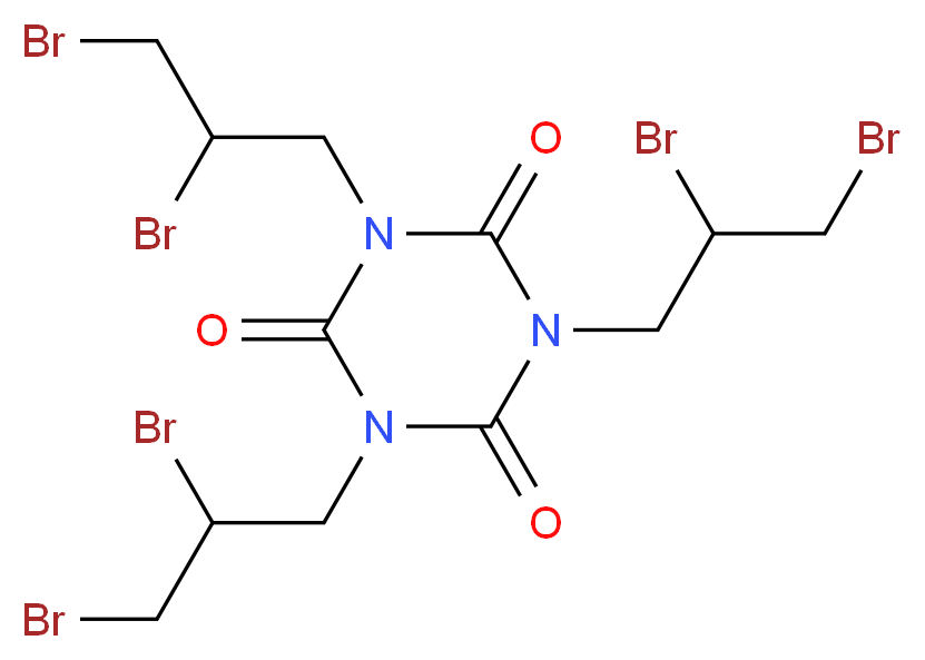 Tris(2,3-dibromopropyl) isocyanurate_Molecular_structure_CAS_52434-90-9)