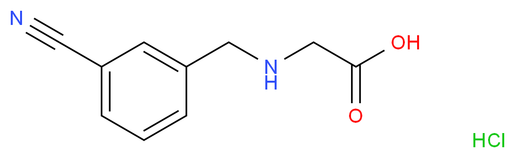 2-{[(3-cyanophenyl)methyl]amino}acetic acid hydrochloride_Molecular_structure_CAS_)