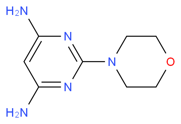 2-(4-morpholinyl)-4,6-pyrimidinediamine_Molecular_structure_CAS_122324-16-7)