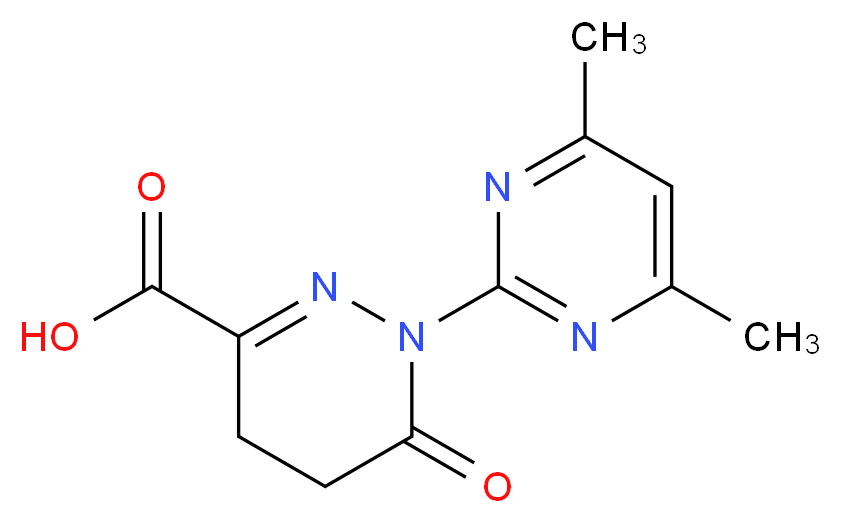 1-(4,6-dimethylpyrimidin-2-yl)-6-oxo-1,4,5,6-tetrahydropyridazine-3-carboxylic acid_Molecular_structure_CAS_)