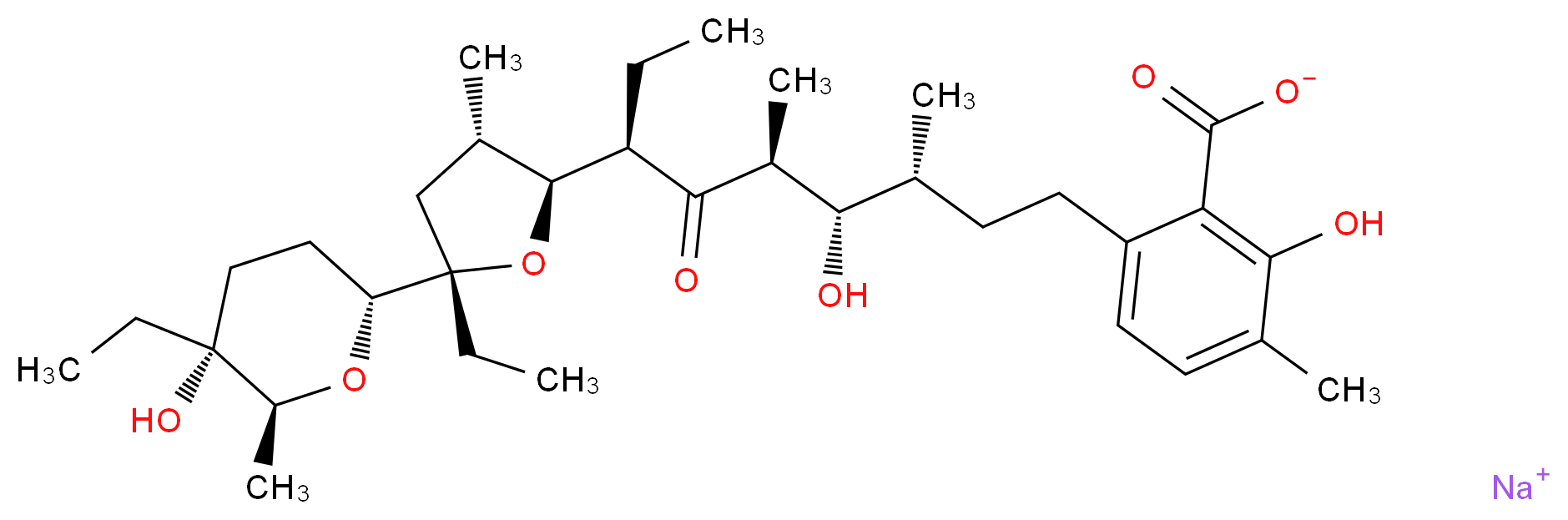 Lasalocid A sodium salt solution_Molecular_structure_CAS_25999-20-6)