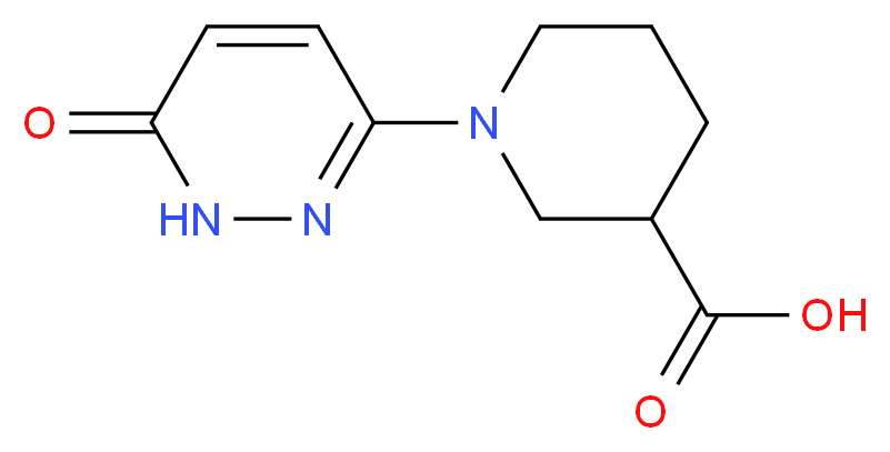 1-(6-oxo-1,6-dihydropyridazin-3-yl)piperidine-3-carboxylic acid_Molecular_structure_CAS_)