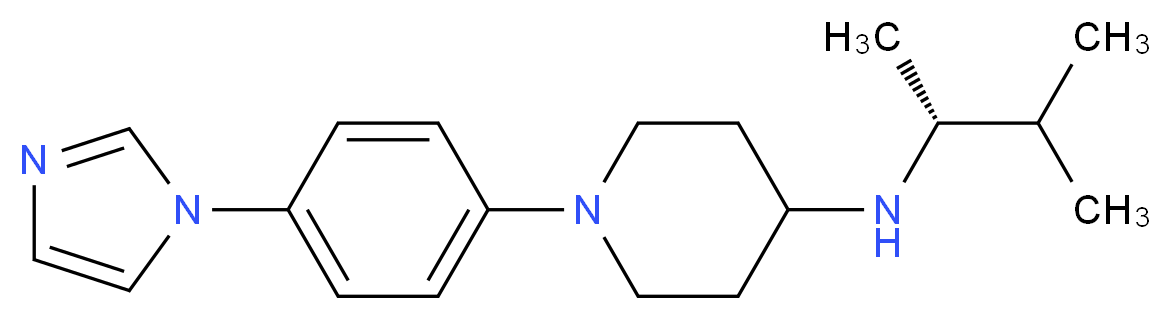 N-[(1R)-1,2-dimethylpropyl]-1-[4-(1H-imidazol-1-yl)phenyl]piperidin-4-amine_Molecular_structure_CAS_)