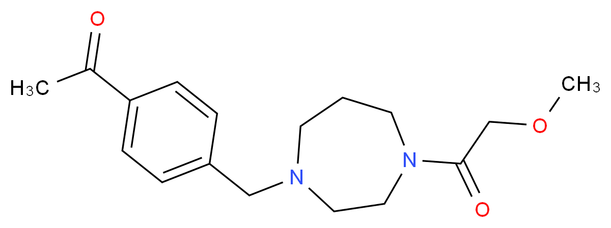 1-(4-{[4-(methoxyacetyl)-1,4-diazepan-1-yl]methyl}phenyl)ethanone_Molecular_structure_CAS_)