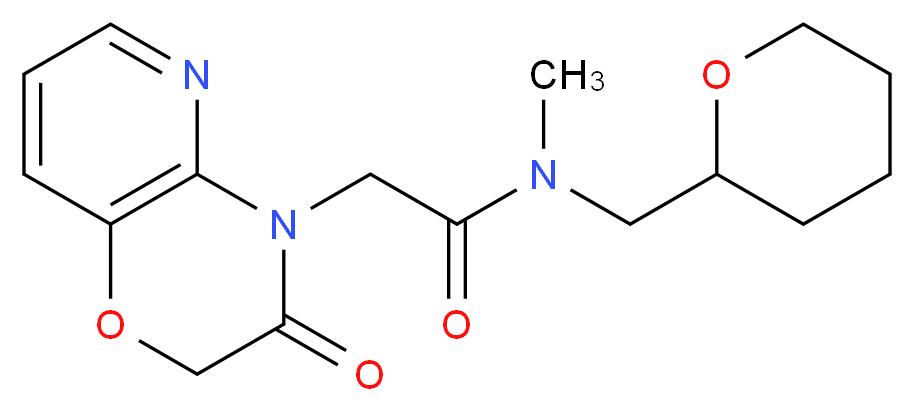 N-methyl-2-(3-oxo-2,3-dihydro-4H-pyrido[3,2-b][1,4]oxazin-4-yl)-N-(tetrahydro-2H-pyran-2-ylmethyl)acetamide_Molecular_structure_CAS_)