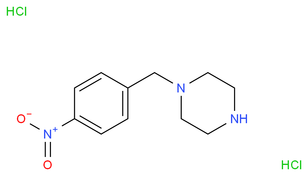 1-(4-Nitrobenzyl)piperazine dihydrochloride 97%_Molecular_structure_CAS_422517-67-7)