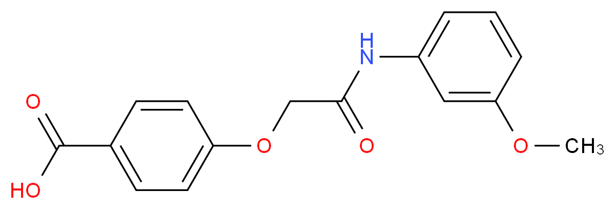 4-[(3-Methoxy-phenylcarbamoyl)-methoxy]-benzoic acid_Molecular_structure_CAS_)