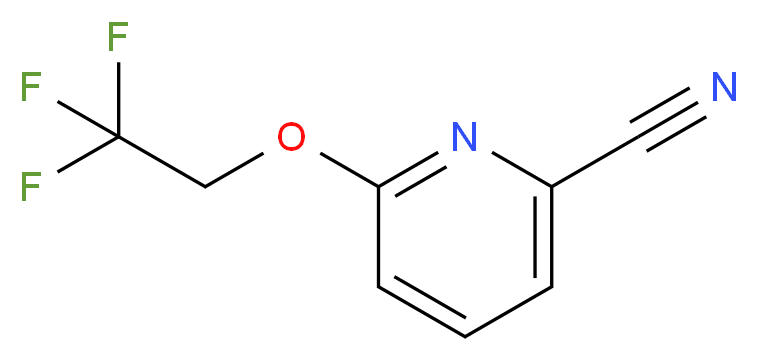 6-(2,2,2-trifluoroethoxy)pyridine-2-carbonitrile_Molecular_structure_CAS_)