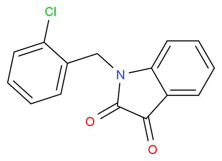 1-(2-Chlorobenzyl)-1H-indole-2,3-dione_Molecular_structure_CAS_)