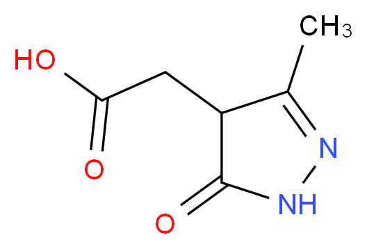 (3-Methyl-5-oxo-4,5-dihydro-1H-pyrazol-4-yl)acetic acid_Molecular_structure_CAS_915919-78-7)