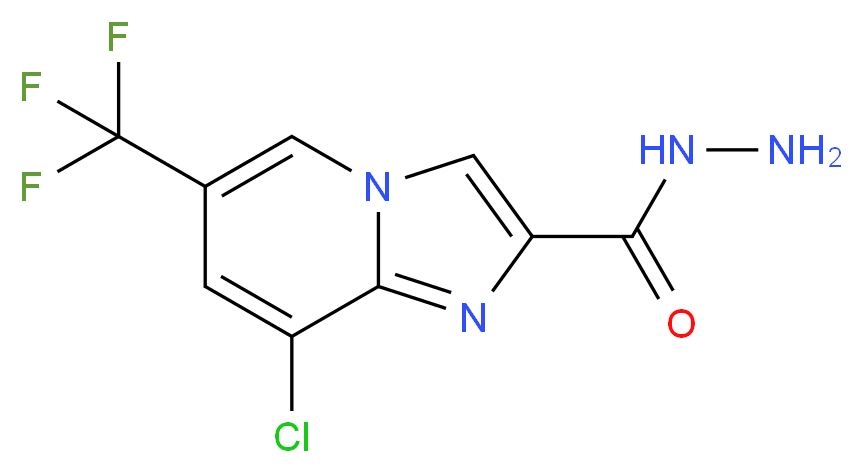 8-Chloro-6-(trifluoromethyl)imidazo[1,2-a]pyridine-2-carbohydrazide_Molecular_structure_CAS_)