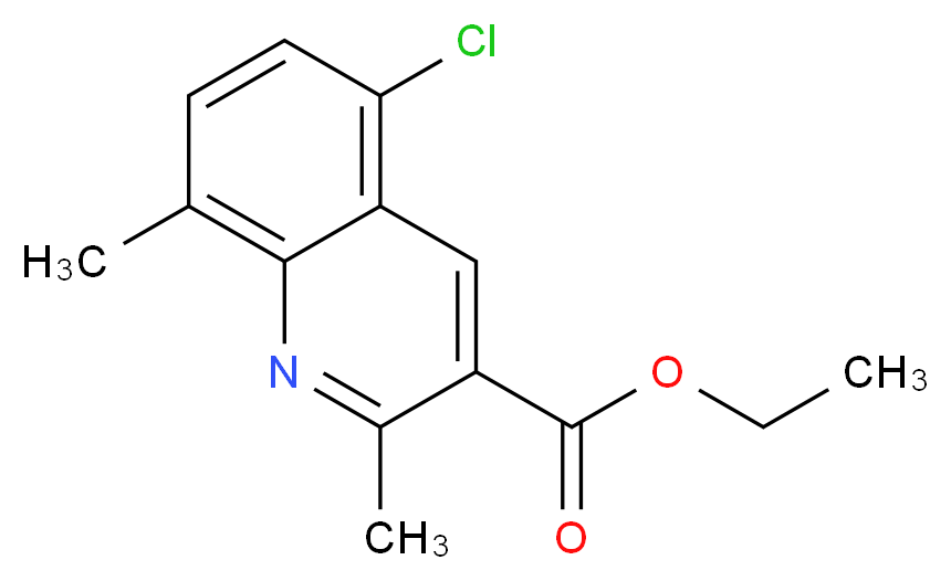 5-CHLORO-2,8-DIMETHYLQUINOLINE-3-CARBOXYLIC ACID ETHYL ESTER_Molecular_structure_CAS_948294-10-8)
