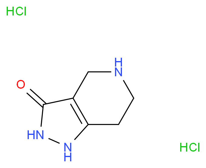 1H,2H,3H,4H,5H,6H,7H-pyrazolo[4,3-c]pyridin-3-one dihydrochloride_Molecular_structure_CAS_)