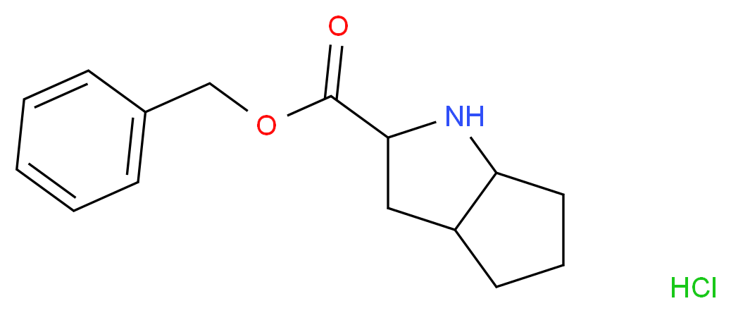 Benzyl 2-azabicyclo[3.3.0]octane-3-carboxylate hydrochloride_Molecular_structure_CAS_93779-29-4)