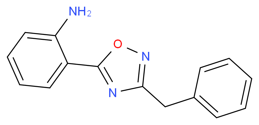 2-(3-benzyl-1,2,4-oxadiazol-5-yl)aniline_Molecular_structure_CAS_)