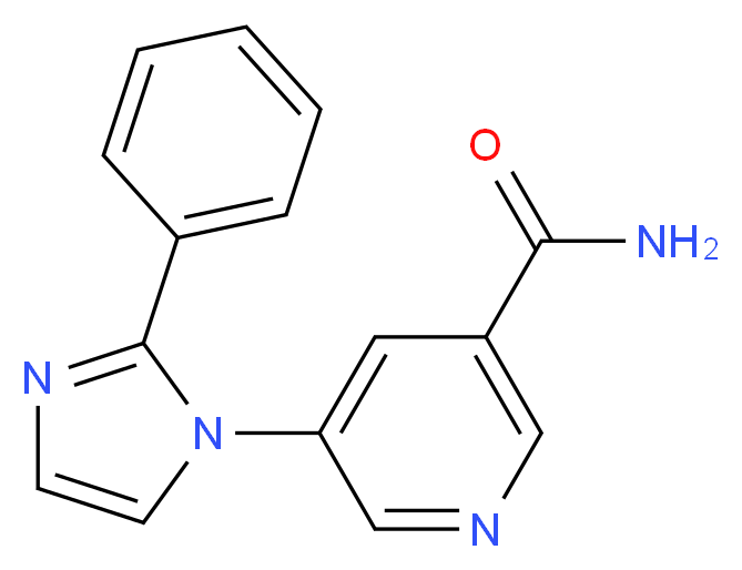 5-(2-phenyl-1H-imidazol-1-yl)nicotinamide_Molecular_structure_CAS_)