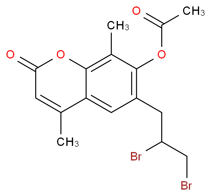 7-Acetoxy-6-(2,3-dibromopropyl)-4,8-dimethylcoumarin_Molecular_structure_CAS_3993-46-2)