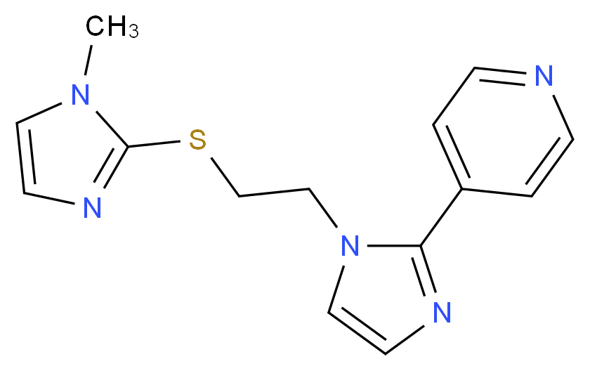 4-(1-{2-[(1-methyl-1H-imidazol-2-yl)thio]ethyl}-1H-imidazol-2-yl)pyridine_Molecular_structure_CAS_)
