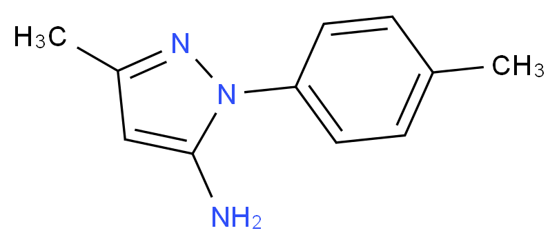 3-Methyl-1-(4-methylphenyl)-1H-pyrazol-5-amine_Molecular_structure_CAS_62535-60-8)