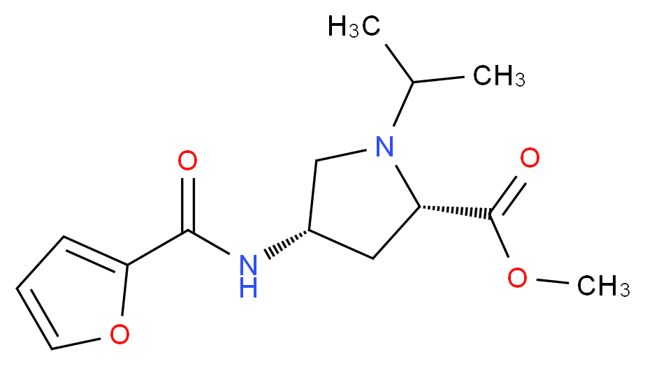 methyl (4S)-4-(2-furoylamino)-1-isopropyl-L-prolinate_Molecular_structure_CAS_)